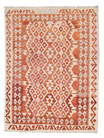 Håndvævet Kelim Afghan Old Style Tæppe 153X198