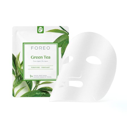 FOREO Farm to face Green Tea Sheet Mask 3 stk, Skincare, Masker, Sheet Masker