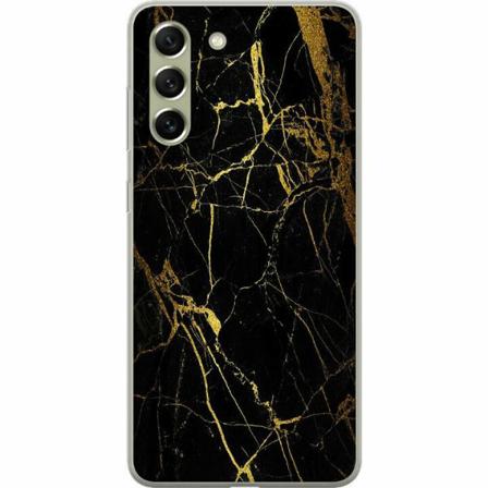 Samsung Galaxy S21 Fe 5g Mjukt Skal - Marble Black&gold