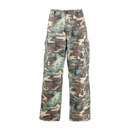Erl, Wide Trousers Groen, Heren, Maat:S