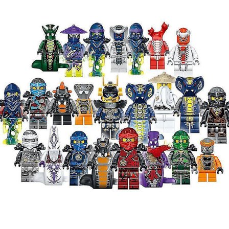 Phantom Ninja Building Blocks Minifigure Ninja Vs. Snake 24 Puzzle Assembled Building Block Toys