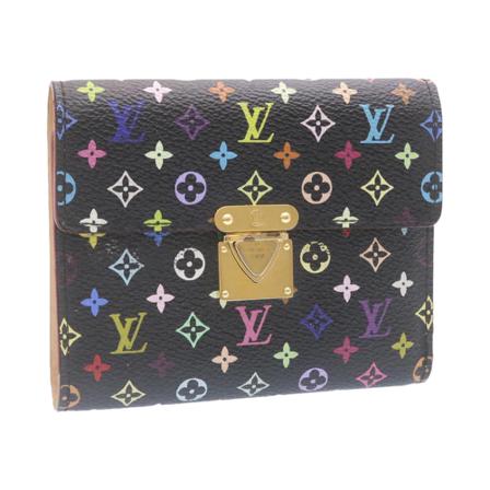 Louis Vuitton Vintage, Pre-owned Portefeuille Koala Zwart, Dames, Maat:ONE Size,Canvas
