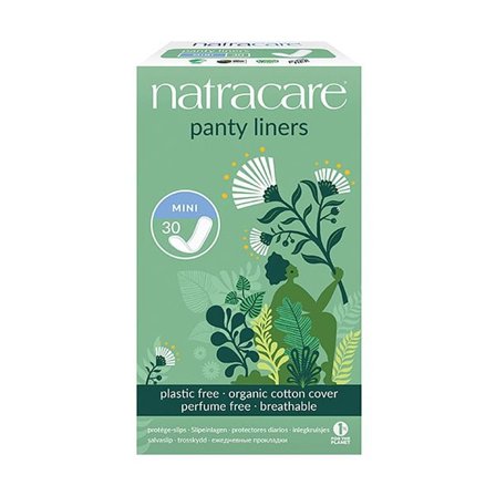 Natracare Trusseindlæg mini 30 stk., Medicin & Pleje, Bind & Indlæg, Trusseindlæg