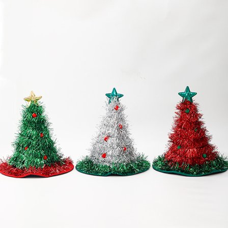 3 st sapin de Noël chapeaux non-tissés imperméables fournitures de vacances decorations de Noël petits cadeaux de Noël