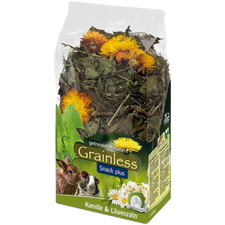 JR FARM - Grainless Snack Kamille & Løvetann 100 g - Smådyr - Fôr & høy til smådyr - Høy & urter til smådyr - ZOO.no