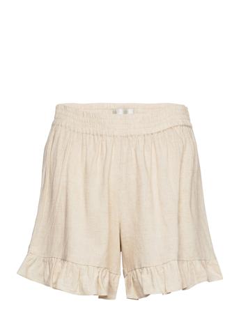 Clara Shorts Shorts Casual Shorts Beige MAUD*Betinget Tilbud