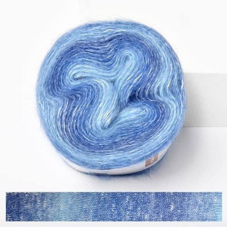 250M Rainbow Mohair Garn Gradient Farve Kagegarn 08 08