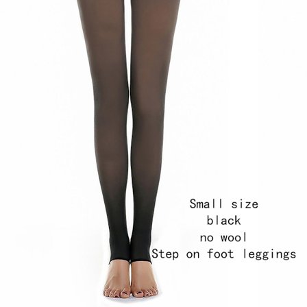 Strømpebukser Størrelse Plus Step-on Feet Leggings SORT 45-80KGSTEP ON