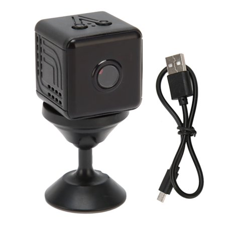 Mini WiFi Trådlös Kamera 1080P Mörkerseende Rörelsedetektering Fjärrvisning Smart Säkerhetskamera med Ställ för Hemmet