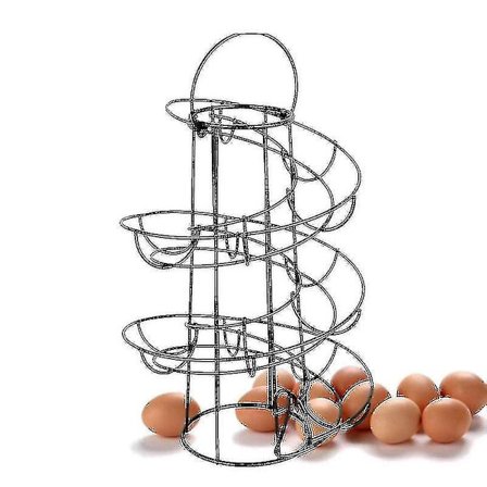 Portable Kit Spiral Egg Rack Functal Stora Egg Box Ägg Stora Rack *chyi