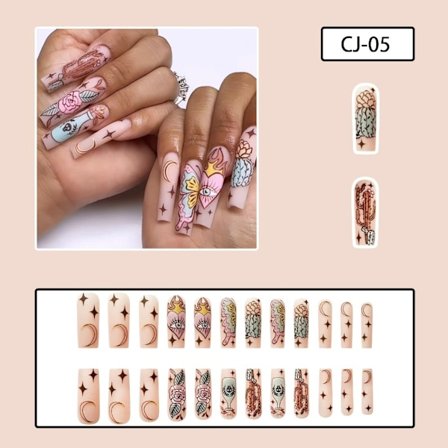 French Fake Nails Ballerina False Nail CJ-05 CJ-05