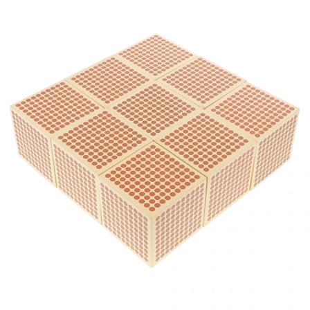 Pedagogiskt spel Montessorimaterial för barn Matematik Träleksak - 9000 kubprickar
