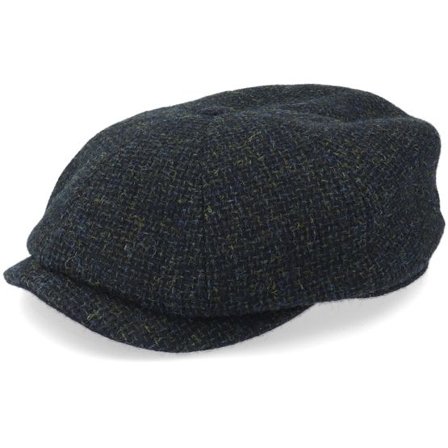 Stetson - Svart flatcap Keps - Hatteras Wool Flat Cap @ Hatstore
