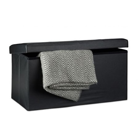 Bänk med förvaringsutrymme i konstläder