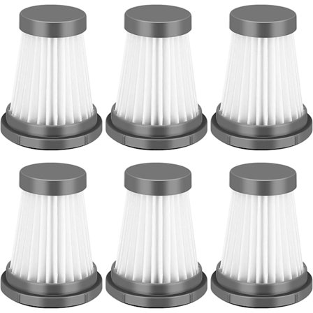 6 stk. HEPA-filter til MOOSOO K12, K12 Pro trådløs støvsuger