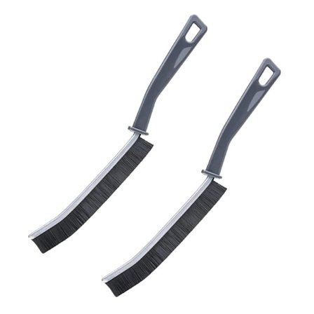 Rensningsbørste til Furer, Badeværelsesrensningsbørste, Lille Vindue Fur Rensningsbørste, Fur Rensningsværktøj, Skrubbebørste Badeværelsesbørste (2 