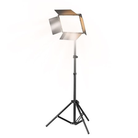 Fotograferingsljuskit, 55W Bi-Color Professionella LED Studiolampor, 2700k~6500k Dimbar Fotobelysning för Fotografering Filmning Kamera