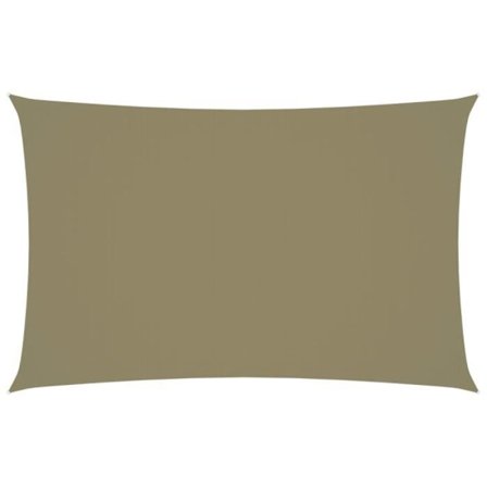vidaXL Parasoll Segel Oxford Tyg Rektangulär 4x7 m Beige