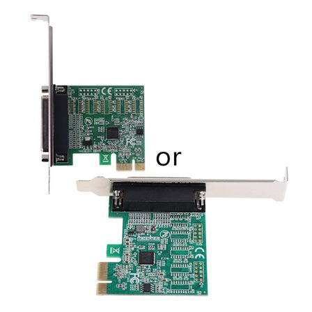 Parallellport DB25 25Pin PCIE Riser-kort LPT Skrivare till PCI-E för Expresskort Konverterare AX99100
