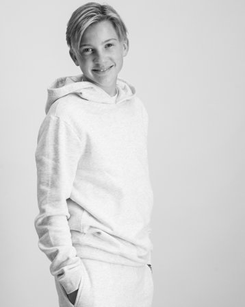 LMTD NLNNIZU LS BRU SWEAT W. HOOD Gris Sweats à capuche Garçon - Kids Brand Store