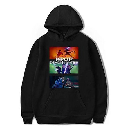 KPop Demon Hunters Hoodie Pullover Tröja med huva Topp för män kvinnor A12 A