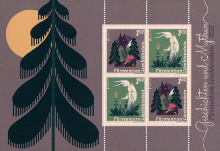 Liechtenstein - EUROPA 2022 Sagn & myter - Postfrisk miniark