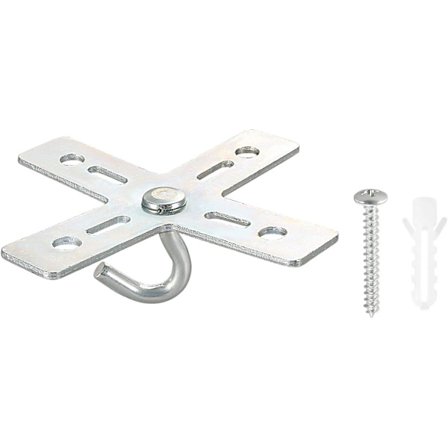 Tak Krok Sett, 3 Sett Kryssdesign Metallplate Feste Henger Holder Takvifte Lysarmatur For Hengende Lys Lysekrone