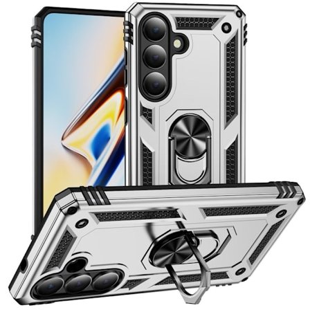 Mobilskal till Samsung Galaxy S26 Plast Med Ställning - Silver