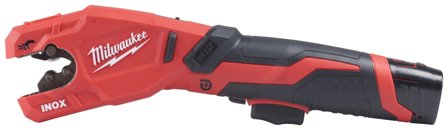 Milwaukee M12 PCSS-202C Rörkap med 2,0 Ah batteri, väska och laddare, VVS-maskiner & -verktyg