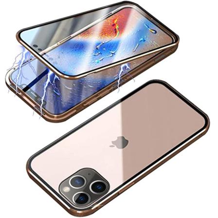 TG iPhone 13 Pro Max - Beskyttende Stilig Magnetisk Deksel Gull