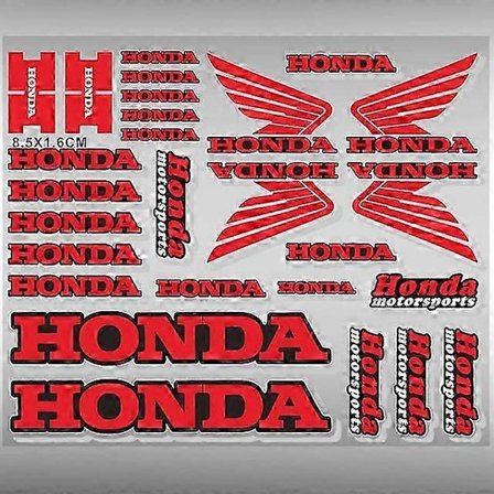 Honda Stickers Decals Motorcykel Tank Logo Kit
