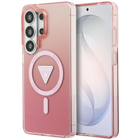 Guess IML Gradient Triangle MagSafe-etui til Samsung Galaxy S26 Ultra - Pink