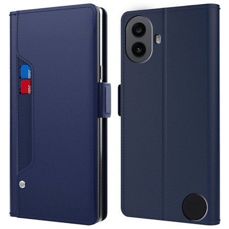 Snyggt Nothing CMF Phone 1 fodral med sminkspegel - Blå