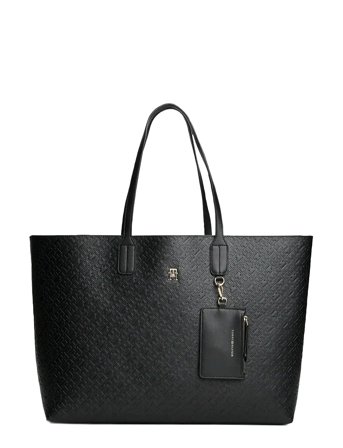 Th Icon Tote Mono Black Tommy Hilfiger