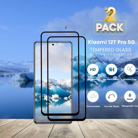 2-pack Xiaomi 12t Pro 5g- Härdat Glas 9h - Super Kvalitet 3d Skärmskydd