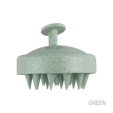 4 kpl 2 kpl Vihreä hiusharja päänahan hierontalaite päänahan hiustenkasvu vehnän olki & silikoni | Päänahan kuorinta märät ja kuivat hiukset | Circu