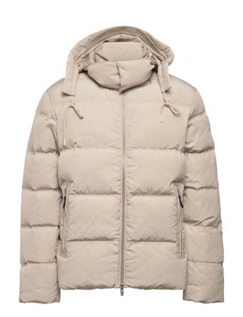 Ventus Tech Stripe Down Jacket Fôret Jakke Beige Wood Wood