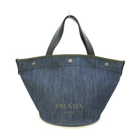 Prada Vintage Tote Tass , Blauw , Dames , Maat: ONE Size Vintage Tassen