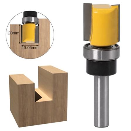 8mm Freserbit Rett Trebearbeiding Fræs Kutter Trimming Sporbit