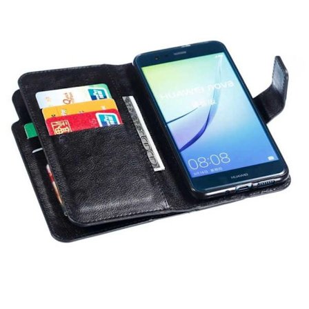 Huawei P10 Lite praktisk tegnebogscover med 12-bakker Array V4