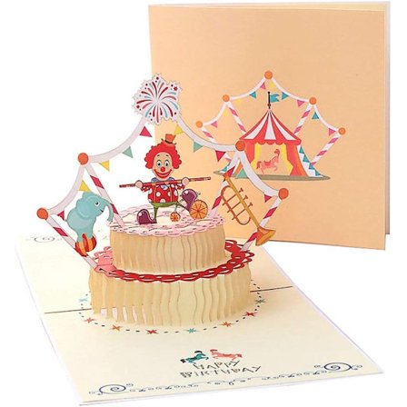 3D Pop Up [Fødselsdagskort] [Hilsningskort] [Dimissionskort] med