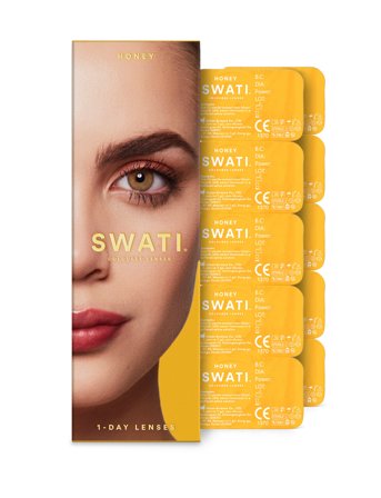 SWATI Cosmetics Honey 1-Day Lenses (2X5 Pairs) - 30 g