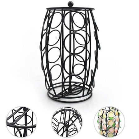 Metall K Cup Karusell Organizer for Kaffeputer Hjemmekontor