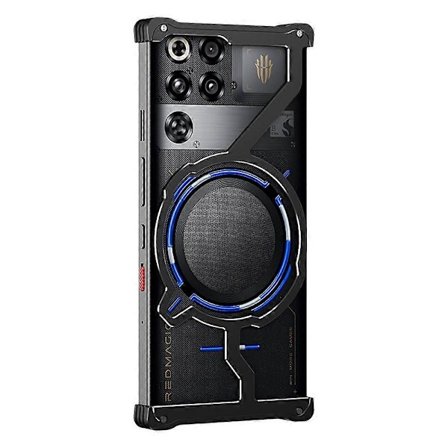 Kompatibel med ZTE nubia RedMagic 11 Pro 5G / 11 Pro+ 5G bumper case varmeafledning hul rammeløs metal telefon cover
