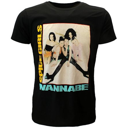 Spice Girls Unisex Adult Wannabe T-Shirt XL Svart