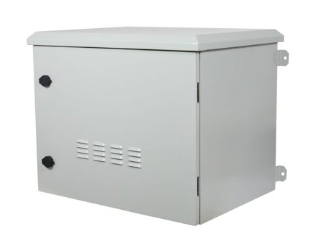 ALLNET 19Wandgehäuse, 6HE, T638mm, Lichtgrau, IP55, SO-Serie, incl. 4-Fach Lüftereinheit