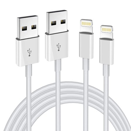 Laddare Lightning-kabel för iPhone, 2-pack iPhone snabbladdningskabel, datasynkronisering för 13/12/11 Pro Max Xs X XR 8 7 6 5 5s iPad iPod Mer