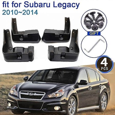 Auton roiskeläpät yhteensopivat Subaru Legacy 4-ovisen sedanin 2010~2014 5. sukupolven kanssa, 4x roiskesuojat, lokasuojan muotoilu, auton 
