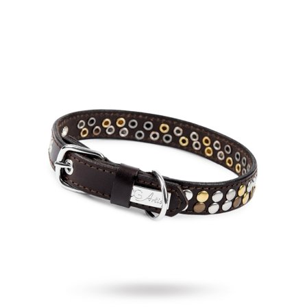 DOGArtist - COOLSTUFF Brown - Läder Hundhalsband- Hundhalsband