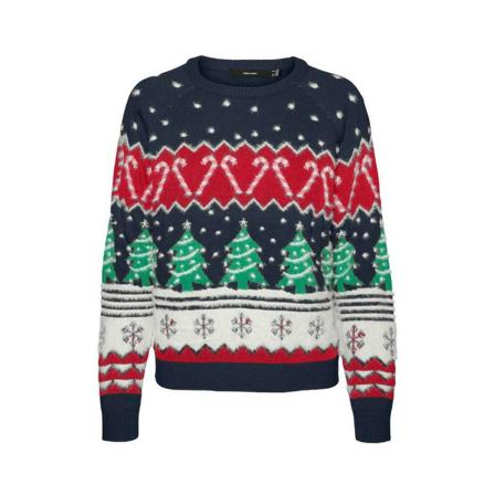 Vero Moda, Round-neck Knitwear Czarny, Kobieta, Rozmiar: S
